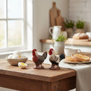 Chickens Rooster & Hen design Salt & Pepper shaker set, gift boxed