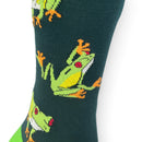 Men's Novelty Frog Design Socks, Quality Cotton Mix, One Size