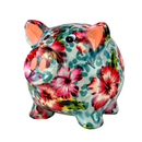 Pomme Pidou 'Rosie' Pig Shaped Ceramic Money Box Piggy Bank, 15cm, gift boxed