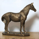 Horse figurine from the Leonardo Reflections Bronzed range, length 17.5cm. Gift boxed