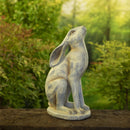 Stargazing Hare Ornament Stone Effect Resin Sculpture height 37cm