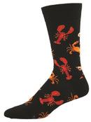 Socksmith 'SEAFOOD PLATTER' Lobster design Men's quality Cotton mix crew socks, bright colours and fun design, one size (fits UK size 6.5 to 11.5)