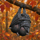 Two Hanging Bats with Rope Figurine, Bat Height 26cm (plus rope)