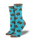 Socksmith Women's 'Significant Otter' - Bright Blue (6 PACK)