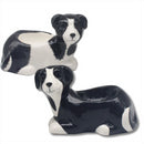Border Collie shaped ceramic Egg Cup set, gift boxed