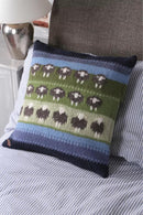 Pachamama Flock Of Herdwick Sheep Cushion In Chunky Knit Wool, With Inner