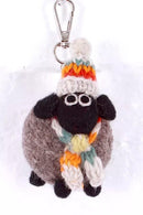 Pachamama Stuart The Lakeland Sheep Bag Charm, Hand Felted And Knitted Accessories