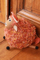 Pachamama Highland Cow Doorstop, Heavy Weight Colourful Felted Wool