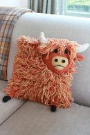 Pachamama Hairy Highland Cow Cushion Cover