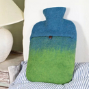 Pachamama Sheep Design Hot Water Bottle, felted wool cover with bottle