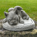 French Bulldog Memorial 'Forever In Our Hearts' Stone Effect Dog Pet Loss Gift
