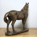 Horse figurine from the Leonardo Reflections Bronzed range, length 17.5cm. Gift boxed