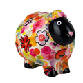 Pomme Pidou 'Peluche' Sheep Shaped Ceramic Money Box, 15.5cm, gift boxed