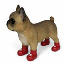 SPECIAL 'LOVE DOGS' EDITION French Bulldog in Red Wellingtons with LOVE HEARTS decoration 'Welly Dog' figurine (25cm)