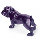 Standing English Bulldog Figurine in a Purple Sparkle Finish