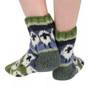 Pachamama Flock Of Sheep Sofa Socks Chunky Knit All Wool