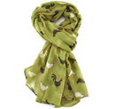 Lightweight ladies Scarf 'Roosters' design Hen Chicken lover gift stocking filler