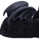 Black Cat With Bat Wings Figurine, 18cm