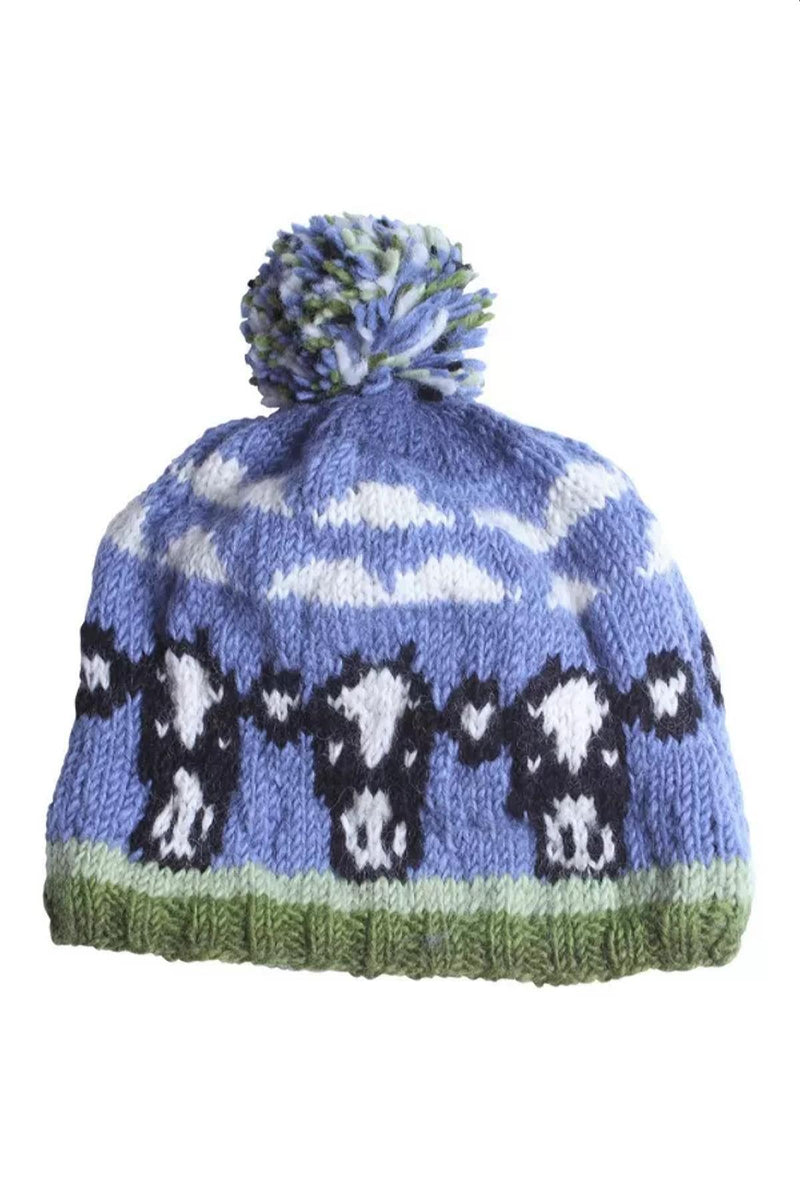 Pachamama Dairy Cow Bobble Beanie