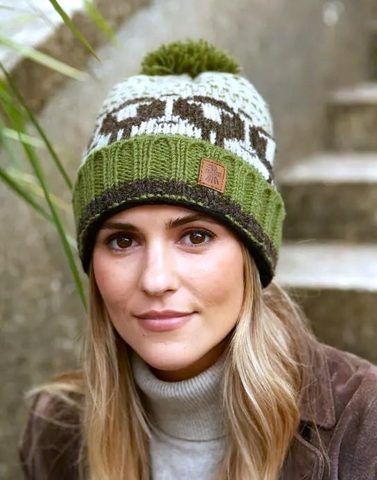 Pachamama Herdwick Sheep Roll Back Bobble Beanie