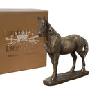 Horse figurine from the Leonardo Reflections Bronzed range, length 17.5cm. Gift boxed