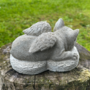 French Bulldog Memorial 'Forever In Our Hearts' Stone Effect Dog Pet Loss Gift