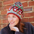 Pachamama Skulk Of Foxes Bobble Beanie Hat In Chunky Knit Wool