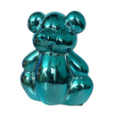 Pomme Pidou 'Waldo' Folly Fiesta mirror finish ceramic Teddy Bear shaped Money Box (Small)