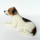 Realistic Laying Jack Russell Terrier Dog figurine, 15cm, gift boxed