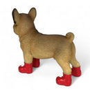SPECIAL 'LOVE DOGS' EDITION French Bulldog in Red Wellingtons with LOVE HEARTS decoration 'Welly Dog' figurine (25cm)
