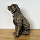 Retriever Dog ornament figurine, Leonardo Reflections Bronzed range, gift boxed