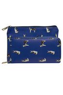 Ladies Husky Purse Wallet Blue zipped multi compartment novelty Dog lover gift