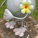 Metal Cat garden ornament, Bright Eyes range by Lesser & Pavey