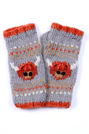 Pachamama Highland Cow Handwarmers Chunky Knit Merino Wool