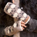 Pachamama Sheep Design Handwarmers Chunky Hand Knit Wool