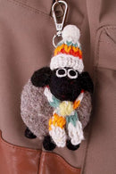 Pachamama Stuart The Lakeland Sheep Bag Charm, Hand Felted And Knitted Accessories