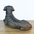 Laying Labrador Dog figurine, Leonardo Reflections Bronzed, 16cm, gift boxed