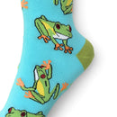 Women's Frog Design Socks, Quality Cotton Mix, One Size