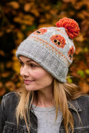 Pachamama Highland Cow Bobble Beanie Hat Chunky Knit Merino Wool
