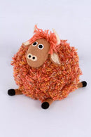 Pachamama Highland Cow Doorstop, Heavy Weight Colourful Felted Wool