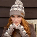 Pachamama Sheep Design Handwarmers Chunky Hand Knit Wool
