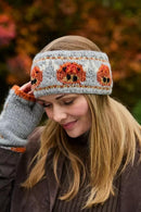 Pachamama Highland Cow Headband Chunky Knit Merino Wool