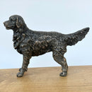 Retriever figurine in solid cold cast bronze, gift boxed