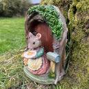 Large Mouse In Doorway with Solar Light - Female Mouse with Cakes