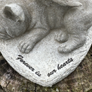 French Bulldog Memorial 'Forever In Our Hearts' Stone Effect Dog Pet Loss Gift