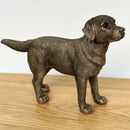 Labrador Dog figurine, Leonardo Reflections Bronzed, gift boxed