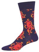 Socksmith 'SOCKTOPUS' Octopus design Men's quality Cotton mix crew socks, bright colours and fun design, one size (fits UK size 6.5 to 11.5)