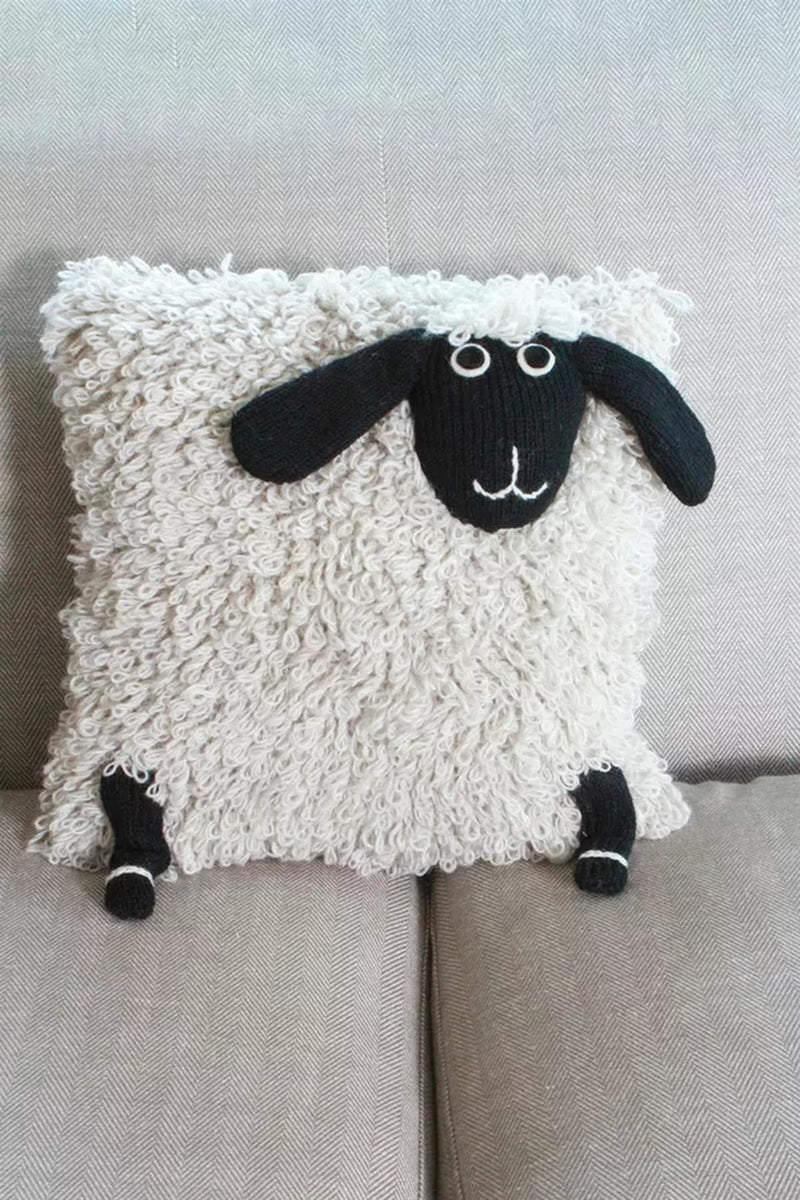 Pachamama Shaggy Sheep Cushion Cover