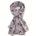 Lightweight ladies Scarf 'Roosters' design Hen Chicken lover gift stocking filler