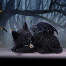 Black Cat With Bat Wings Figurine, 18cm